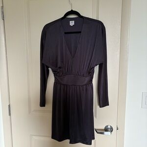 Halston Heritage Black Long Sleeve Dress